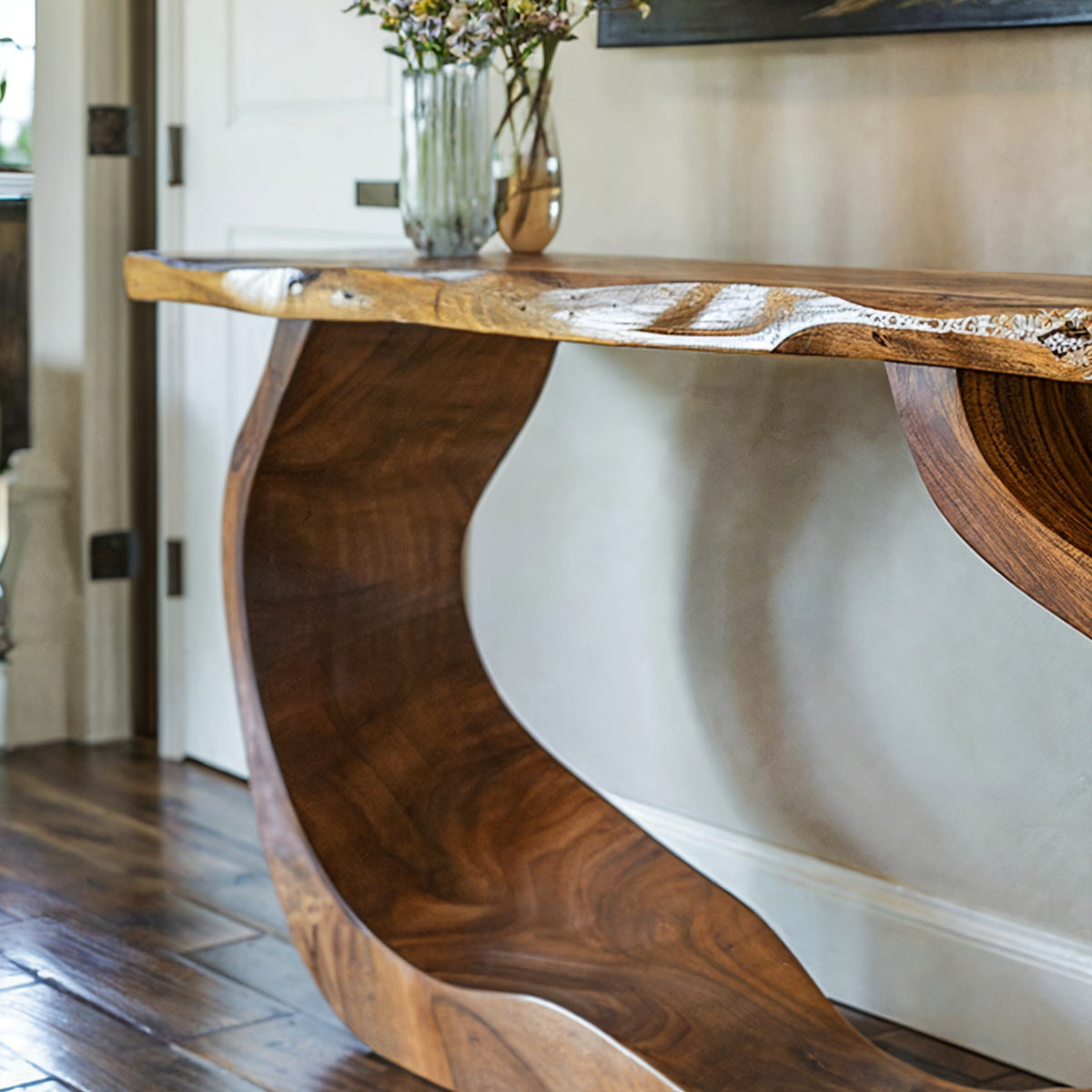 Handcraft Entryway Table Decor, solid wood, built to order