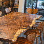 Contemporary Large Dining Table, solid wood, built to order