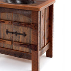 Bathroom Sink Vanity Table Mid Century, solid wood, built to order