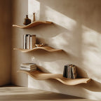 Custom Wood Floating Shelves Living Room New Year Home Decor, solid wood, built to order