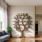 Tree Branch Floating Driftwood Shelf, solid wood, built to order