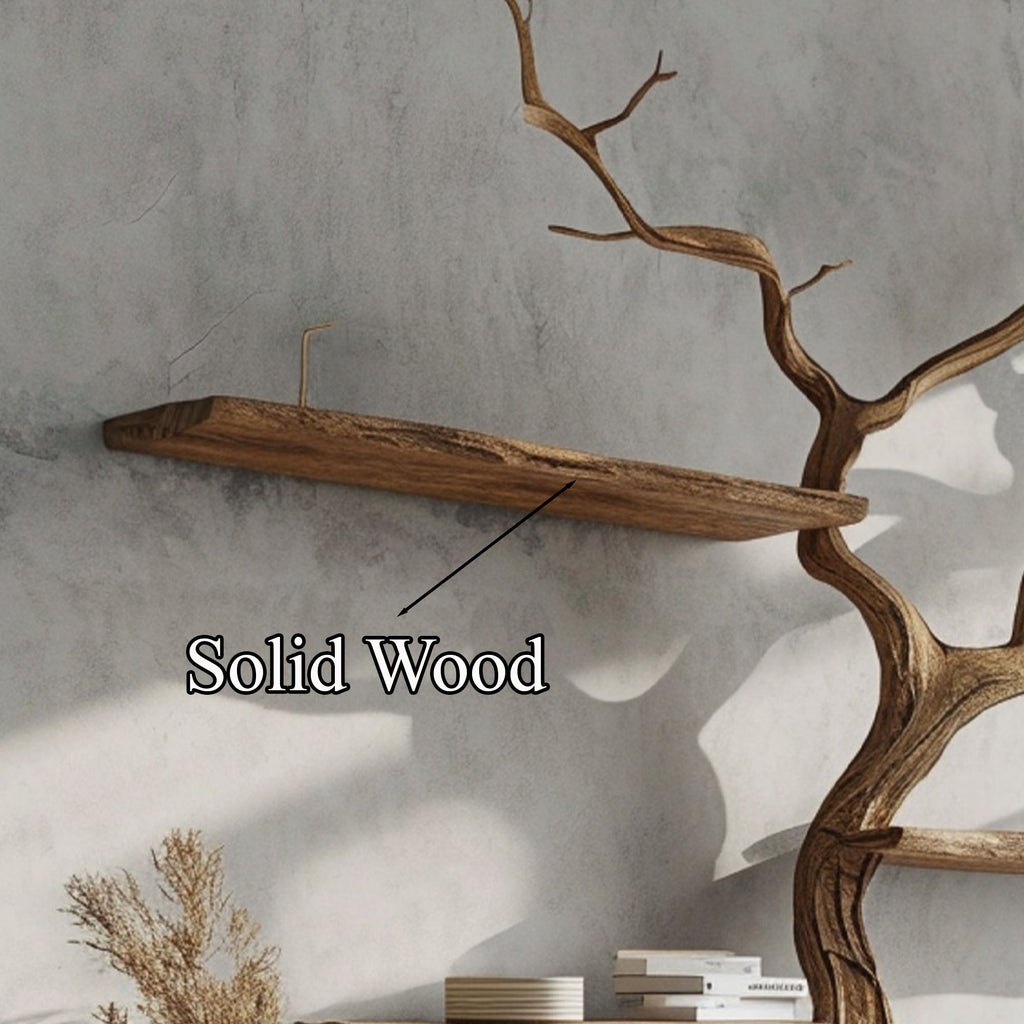 Tree Branch Floating Shelves Wood Shelf, solid wood, built to order