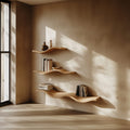 Custom Wood Floating Shelves Living Room New Year Home Decor, solid wood, built to order