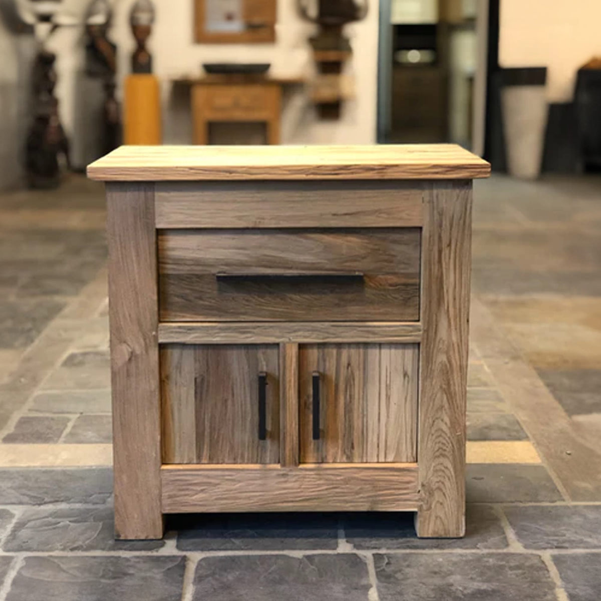 Vintage Wood Bathroom Stand, solid wood, built to order