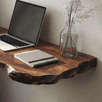 Vintage Wooden Floating Table, solid wood, built to order
