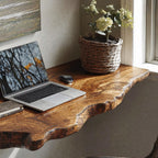 Mid Century Floating Console Table