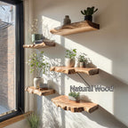 Live Edge Duty Solid Floating Shelf