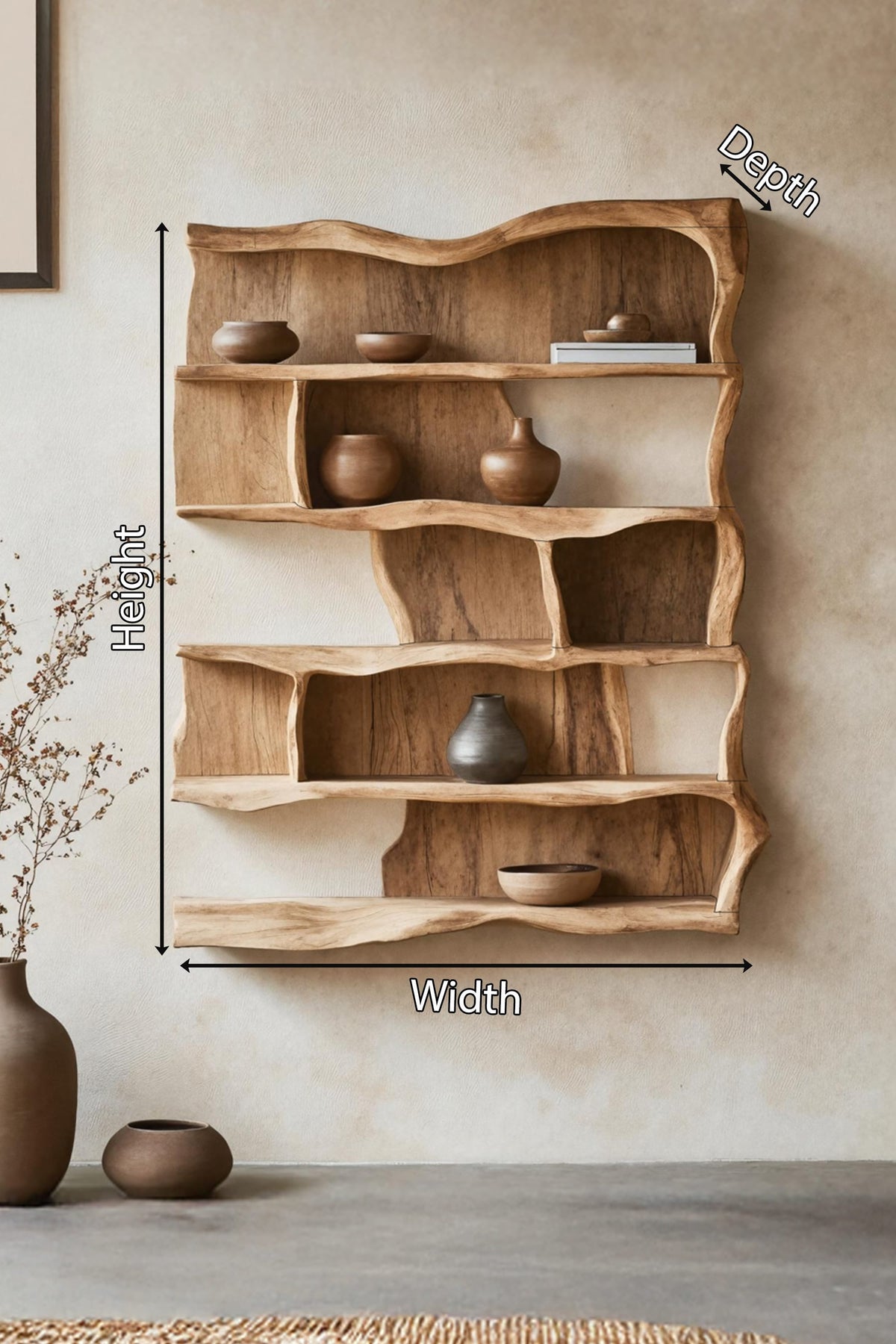 Live Edge Kids Floating Shelf