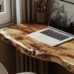 Farmhouse Floating Desk, solid wood, built to order