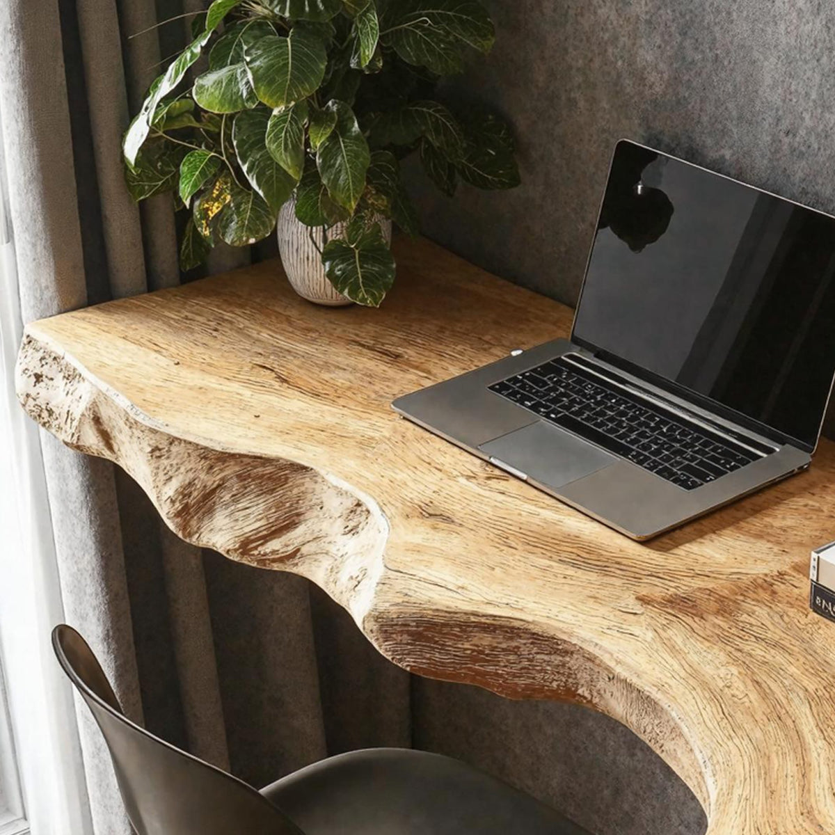 Vintage Wooden Floating Table for Aesthetic Furniture Display, solid wood, built to order
