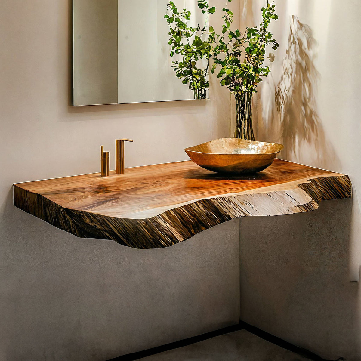 Farmhouse Vanity Bathroom Look, solid wood, built to order