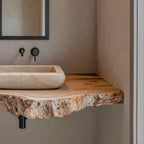 Bathroom Live Edge Floating Shelf