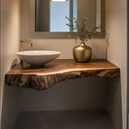 Handcrafted Vanity, solid wood, built to order