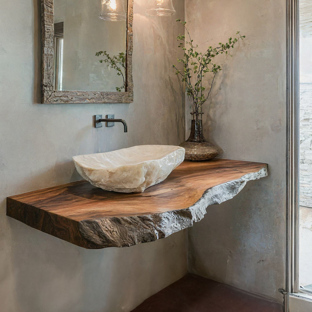 Solid Floating Wall-mounted Vanity