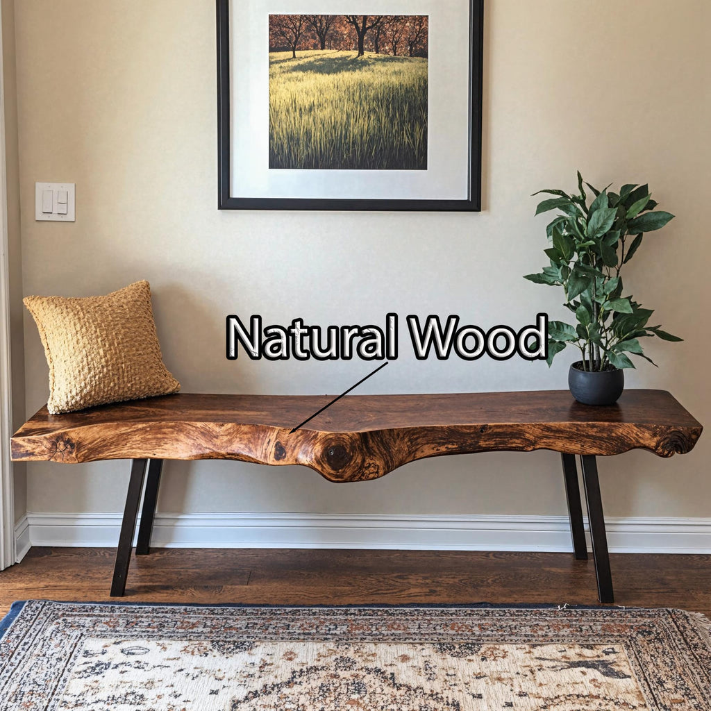 Handcrafted Bench, solid wood, built to order
