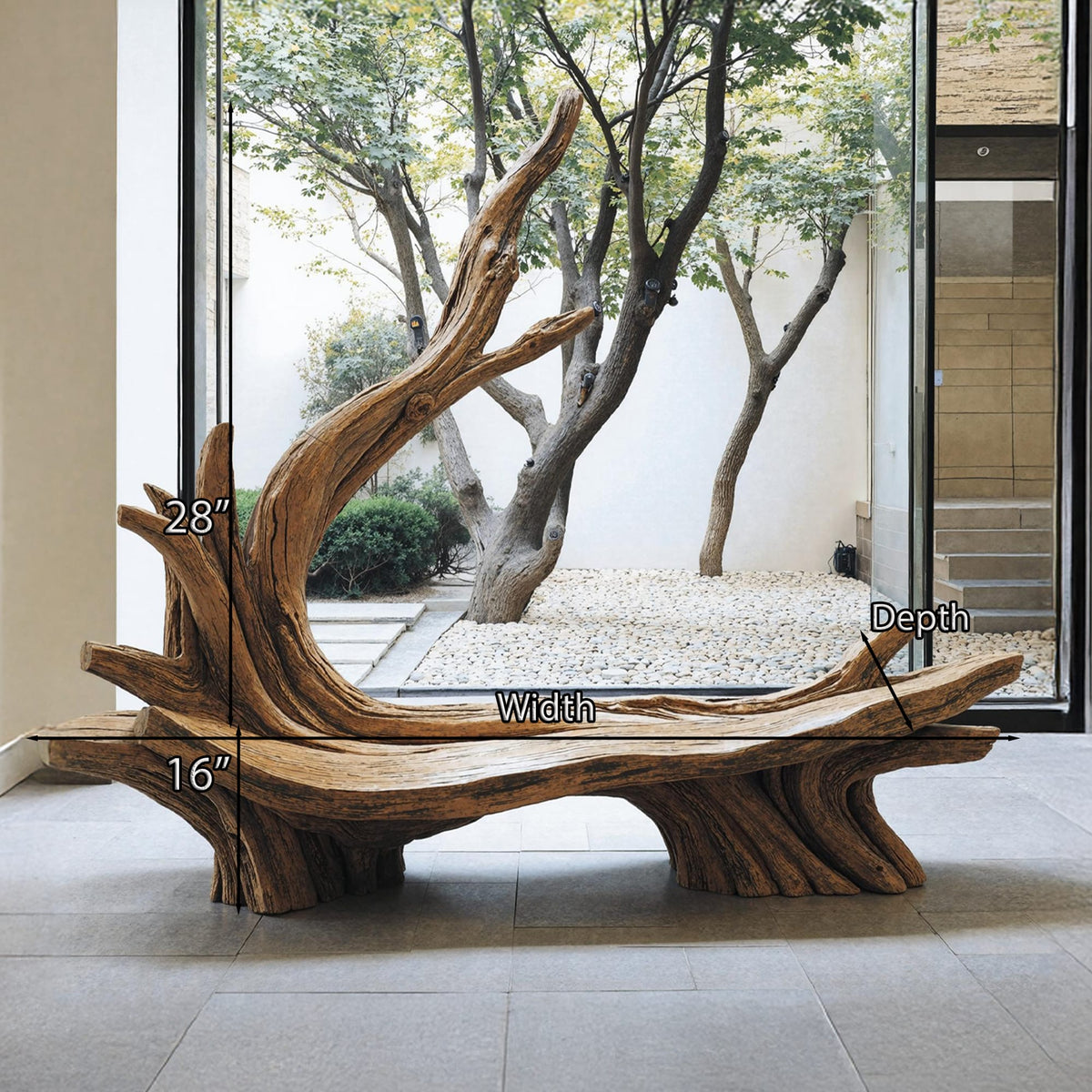Handcrafted Live Edge Bench, solid wood, built to order