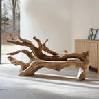 Handcrafted Branch Bench, solid wood, built to order