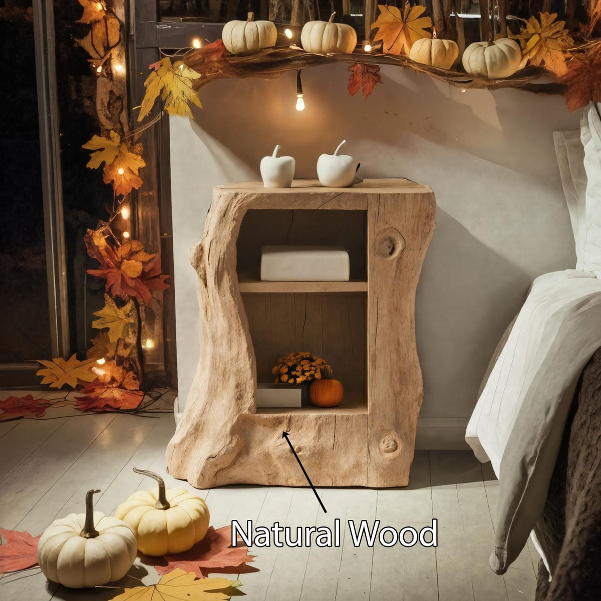 Handcrafted Nightstand, solid wood, built to order