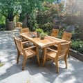 Family Dining Set Garden Dining Table Handcrafted Decor Garden Gift, solid wood, built to order