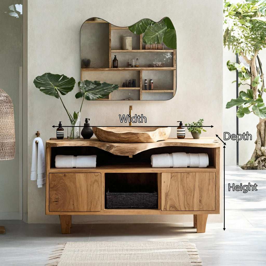 Rustic Bathroom Vanity, solid wood, built to order