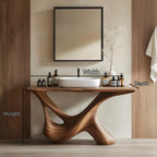 Rustic Bathroom Vanity for Furniture Setup, solid wood, built to order