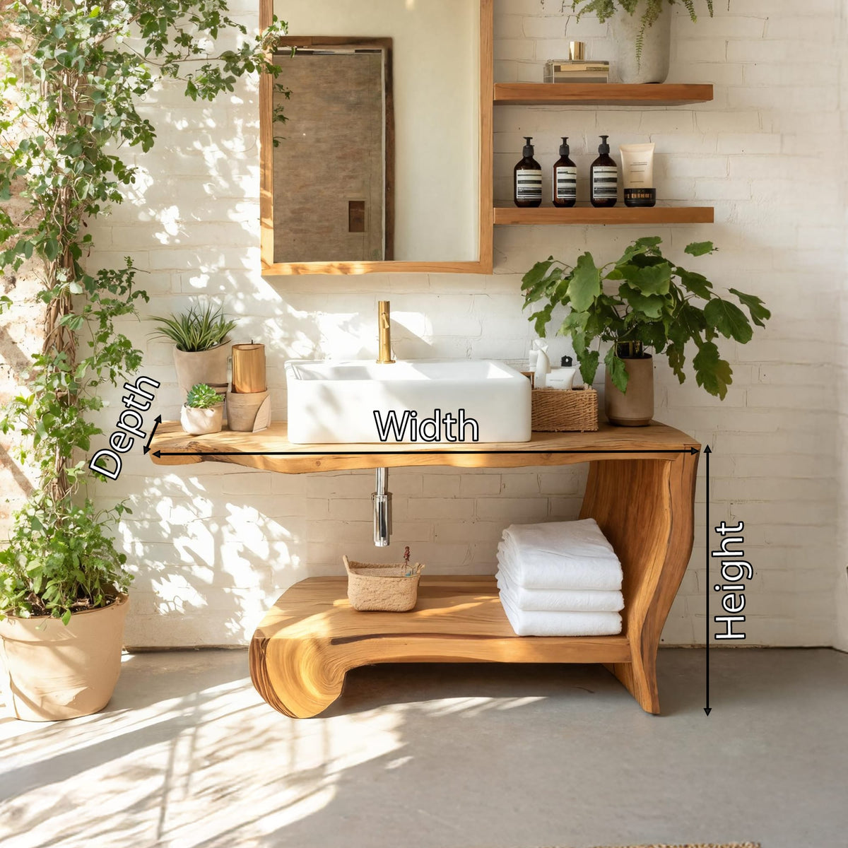 Live Edge Unit Vanity