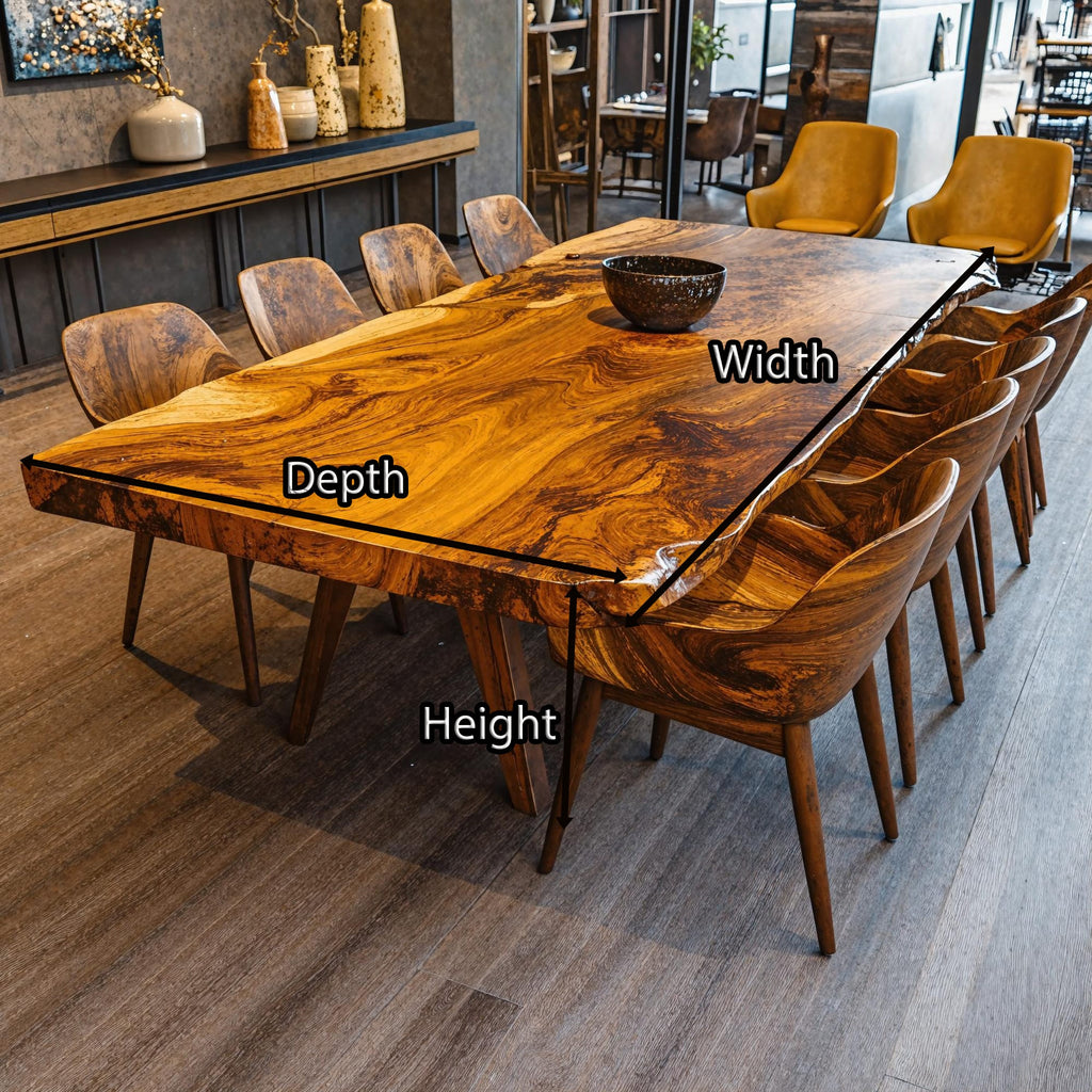 Minimalist Dining Table, solid wood, built to order