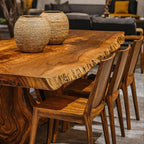 Farmhouse Large Dining Table for Gatherings, solid wood, built to order