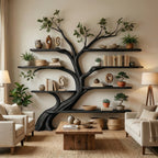 Driftwood Branch Shelf Floating Shelf Wall Mouted, solid wood, built to order