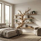Driftwood Branch Shelf Floating Shelf Wall Mouted, solid wood, built to order