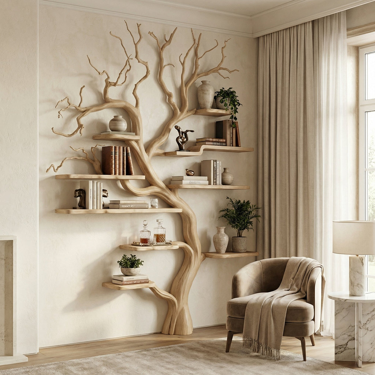 Branch Wall Bookshelf