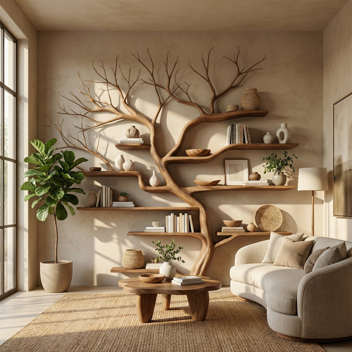 Branch Wall Bookshelf