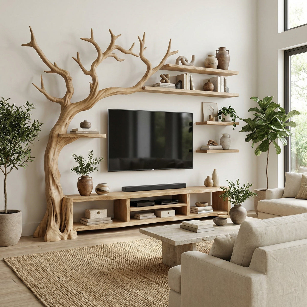 Organic Contemporary Wall Shelf