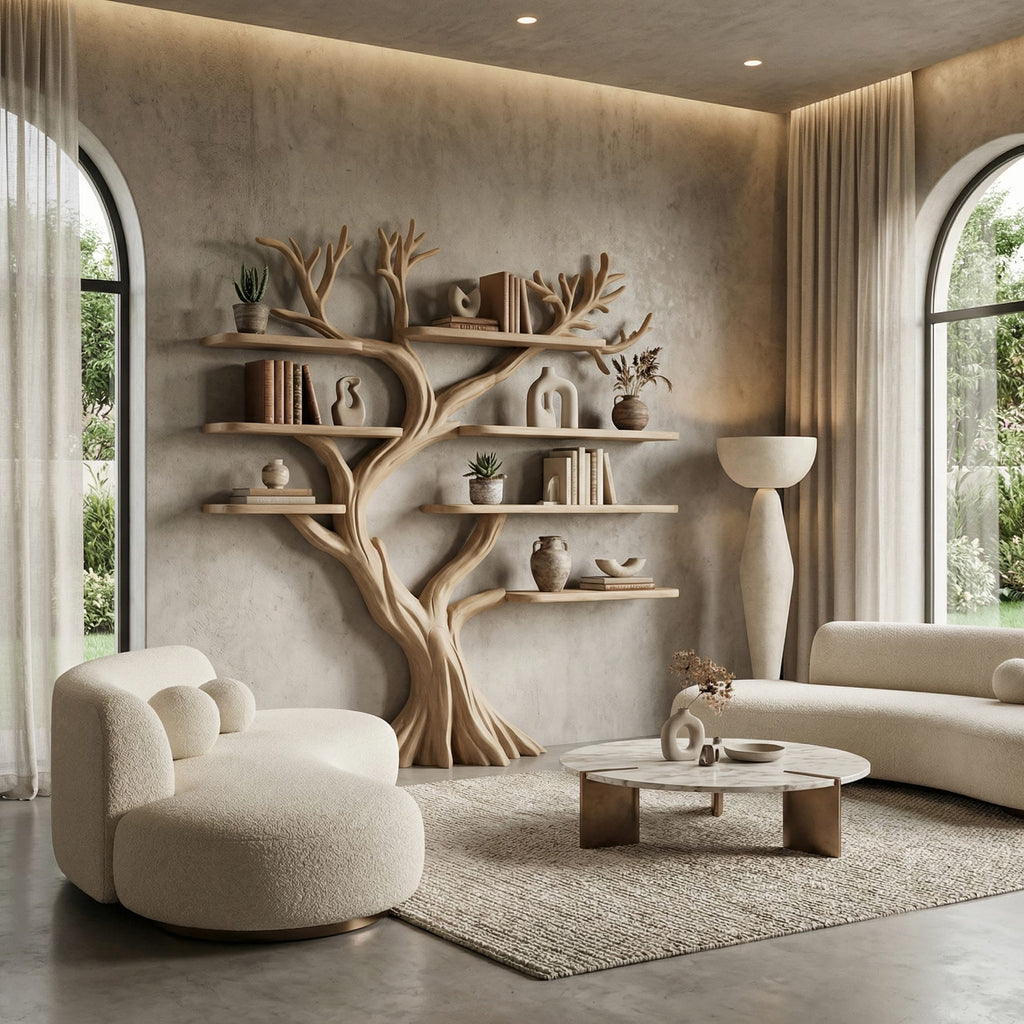 Bookcase Entryway Tree Bookshelf