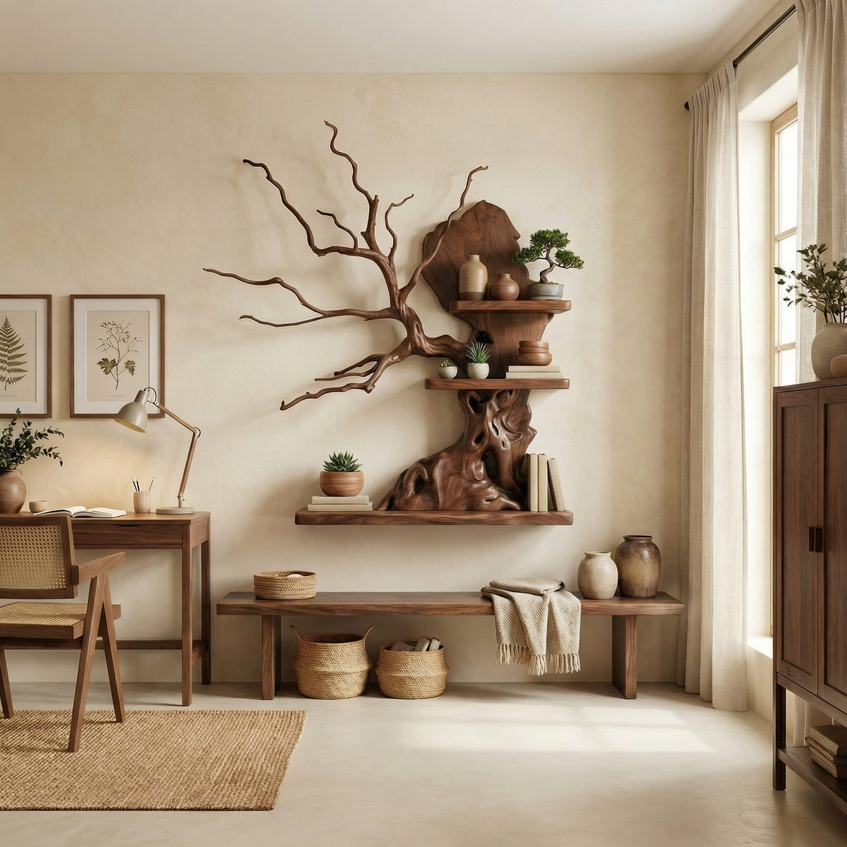 Floating Creative Tree Bookshelf