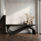 Sculptural Deco Console Table