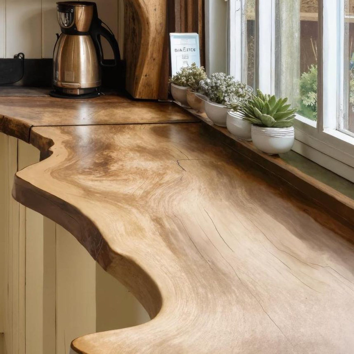 Live Edge Pantry Floating Shelf