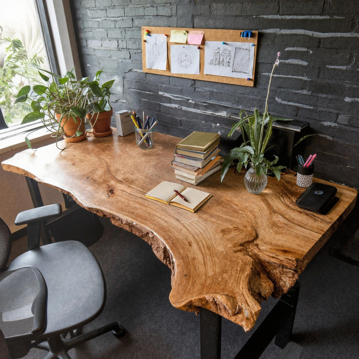 Live Edge Setup Desk