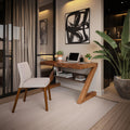 Minimalist Z Shape Desk Work Desk, solid wood, built to order