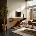 Contemporary TV Stand, solid wood, built to order