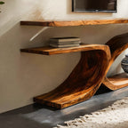 Contemporary TV Stand, solid wood, built to order