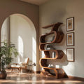Modern Curved Open Bookshelf