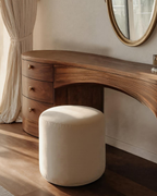 Handcrafted Vanity Table with Sculptural Legs, solid wood, built to order