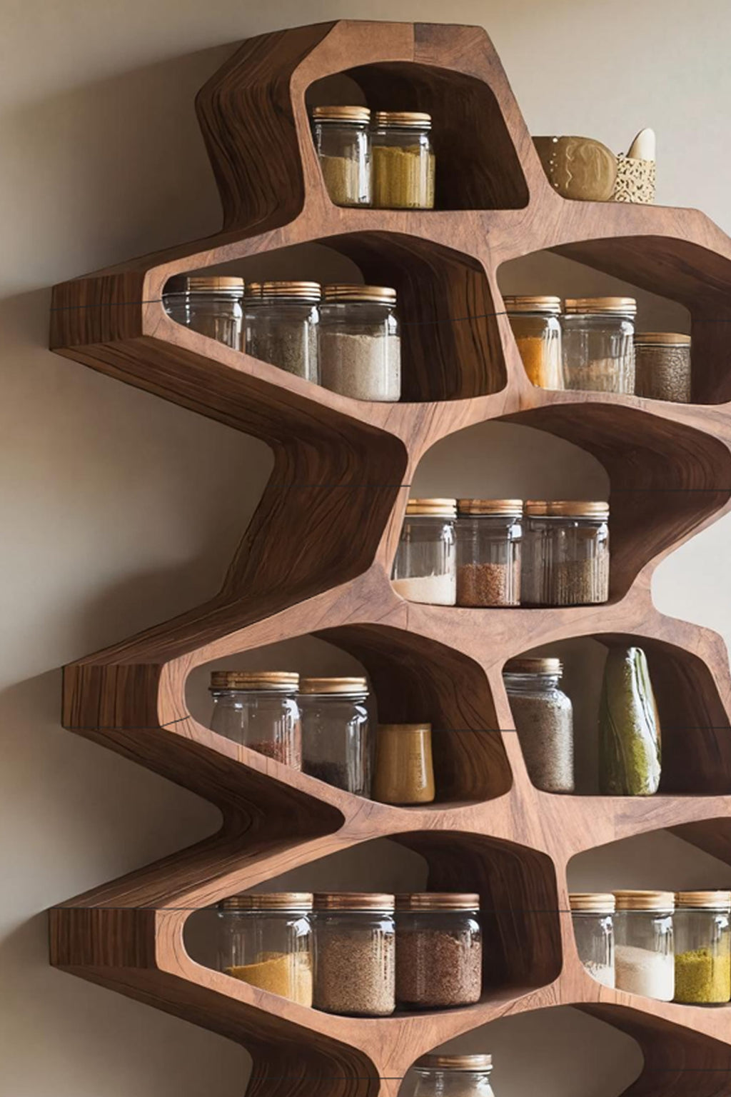 Farmhouse Style Spice Storage Cabinet, solid wood, built to order