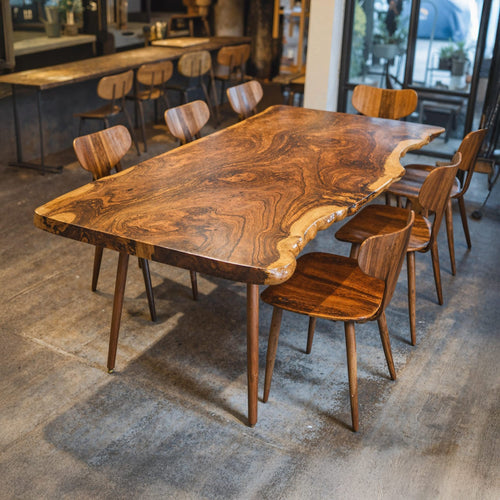 Contemporary Large Dining Table, solid wood, built to order