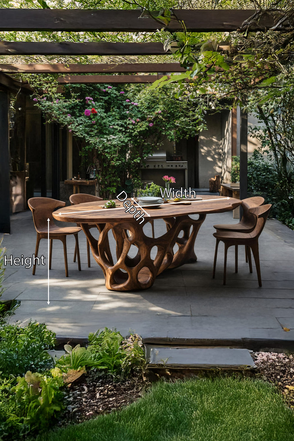 Live Edge Theme Dining Table