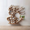 Tree Branch Shelf Wall Mount Book Shelf, solid wood, built to order