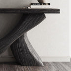 Farmhouse Black Console Table, solid wood, built to order