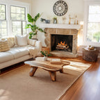 Curved Wood Coffee Table Low Coffee Table, solid wood, built to order