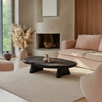 Black Modern Coffee Table Home Decor, solid wood, built to order